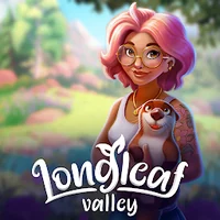 Εικονίδιο του Longleaf Valley: εικονογραφημένη ηρωίδα με ροζ μαλλιά κρατά ένα ζωάκι